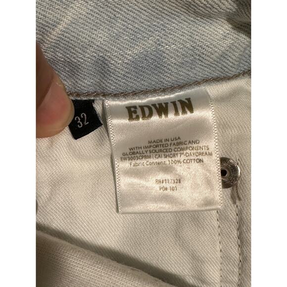 Edwin Cai Short 7" Inseam Daydream Plus Size 32 NWT Side Slits Anthropologie - Picture 11 of 11